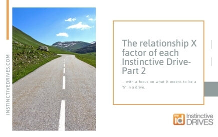 The relationship X factor of each Instinctive Drive 2